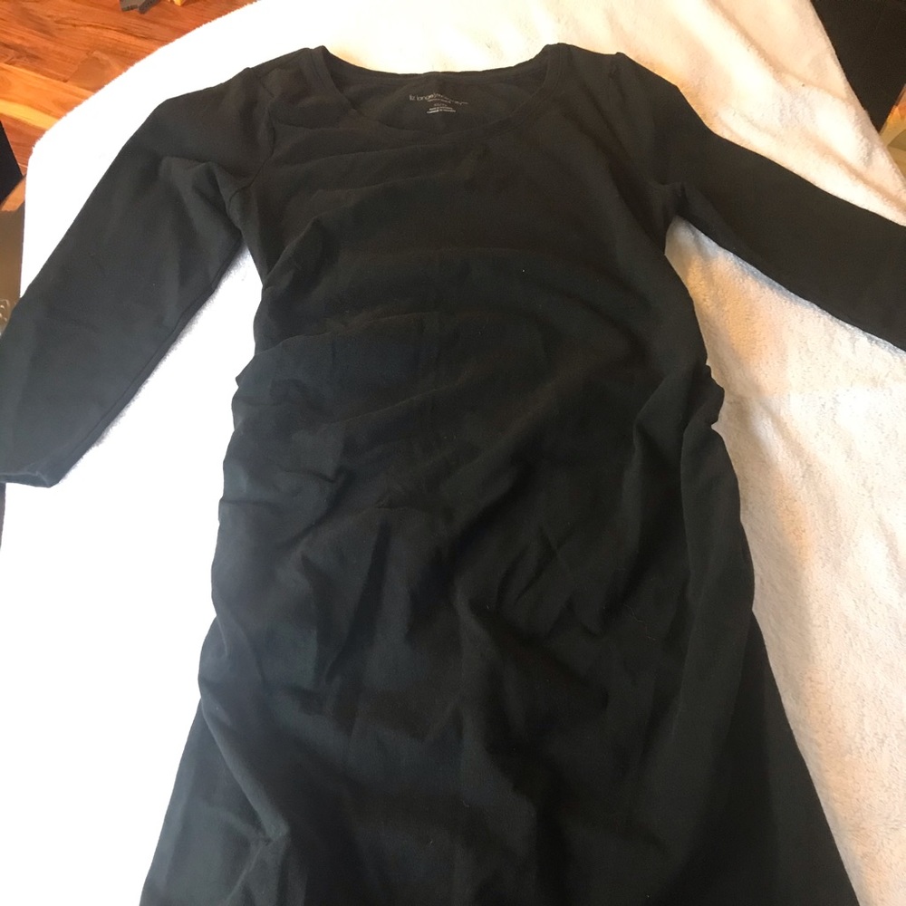 Maternity long sleeve fitted dress
